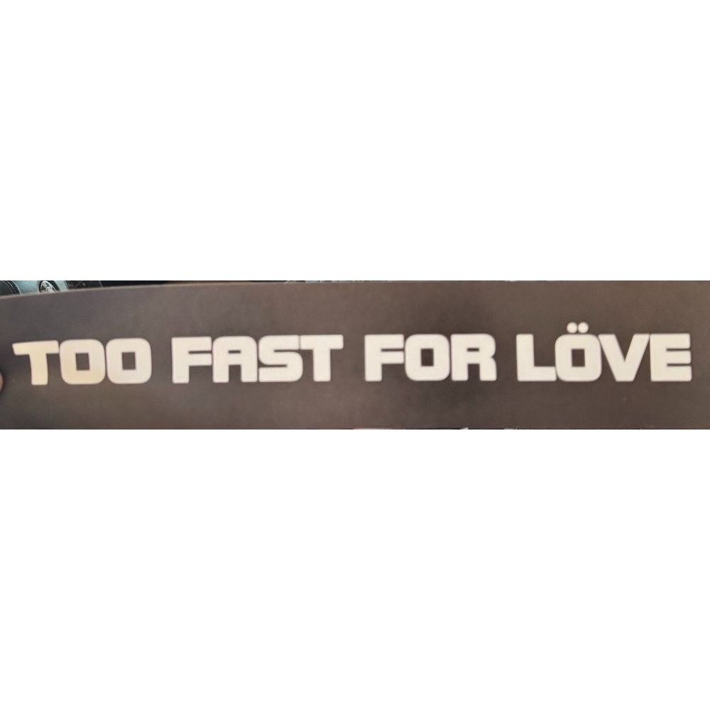 Vintage 1981 Motley Crue Too Fast for Love Bumper Sticker Rare Original 80s Rock